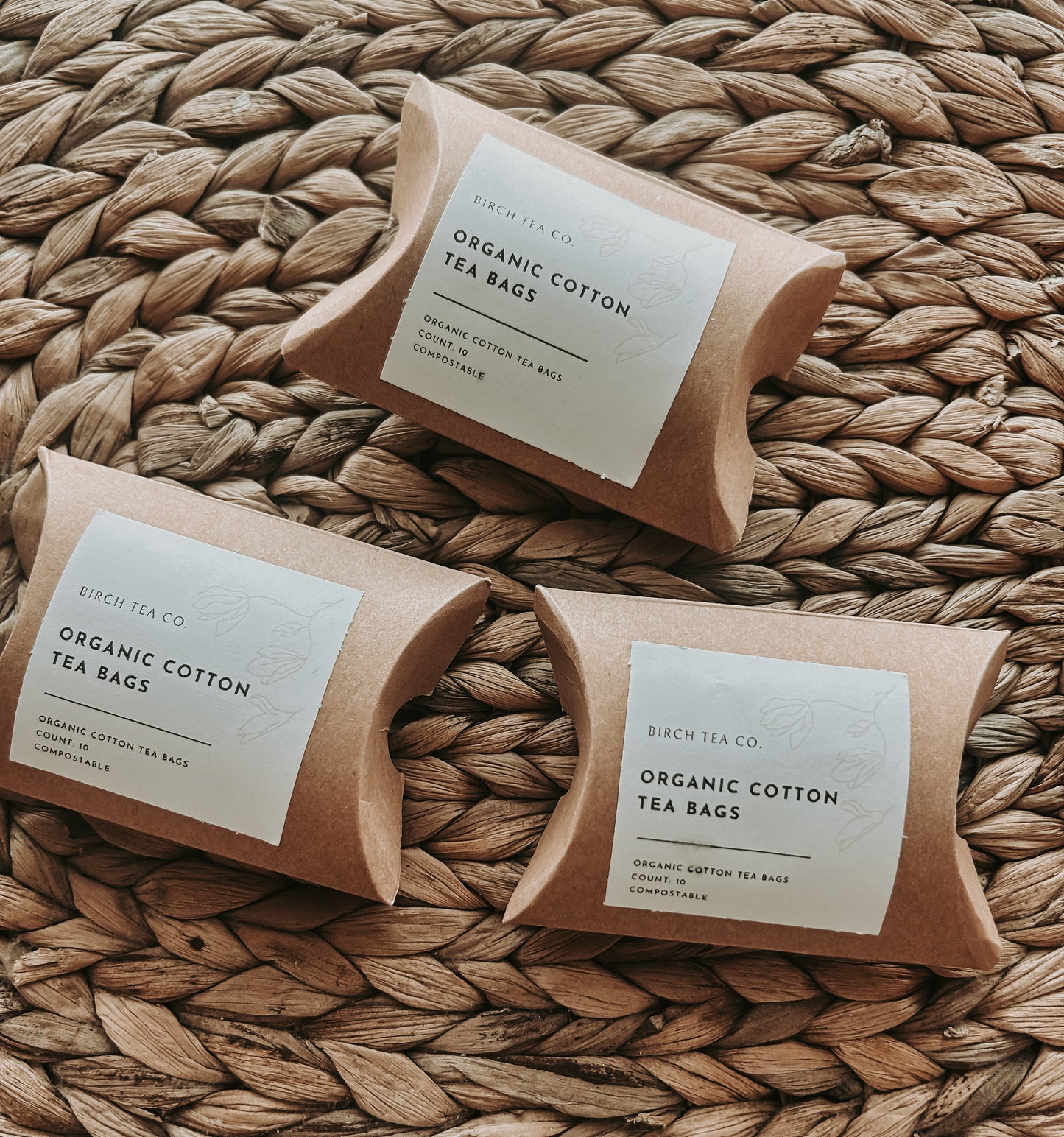 Hypoallergenic disposable tea bags