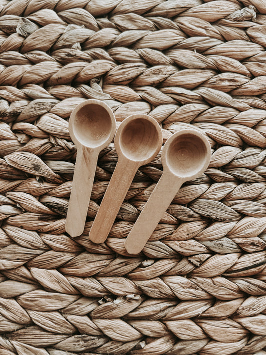 Mini bamboo tea spoon