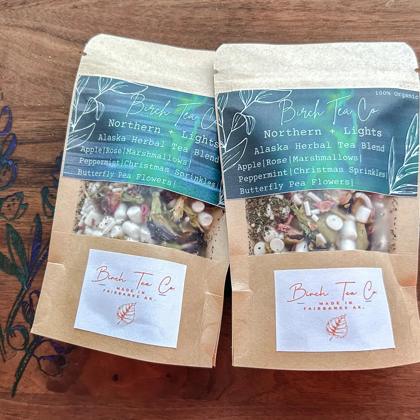 Northern Lights - Butterfly Pea Flower Rose Loose Leaf Tea