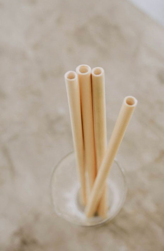 Reusable bamboo straw