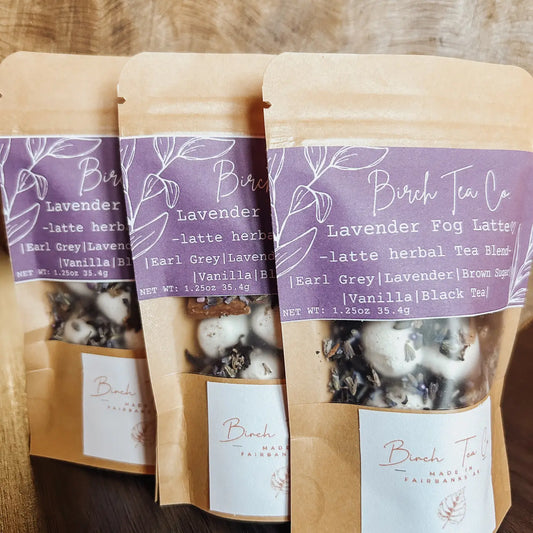 Lavender Fog Latte - Black Tea Cinnamon Loose Leaf Tea Blend