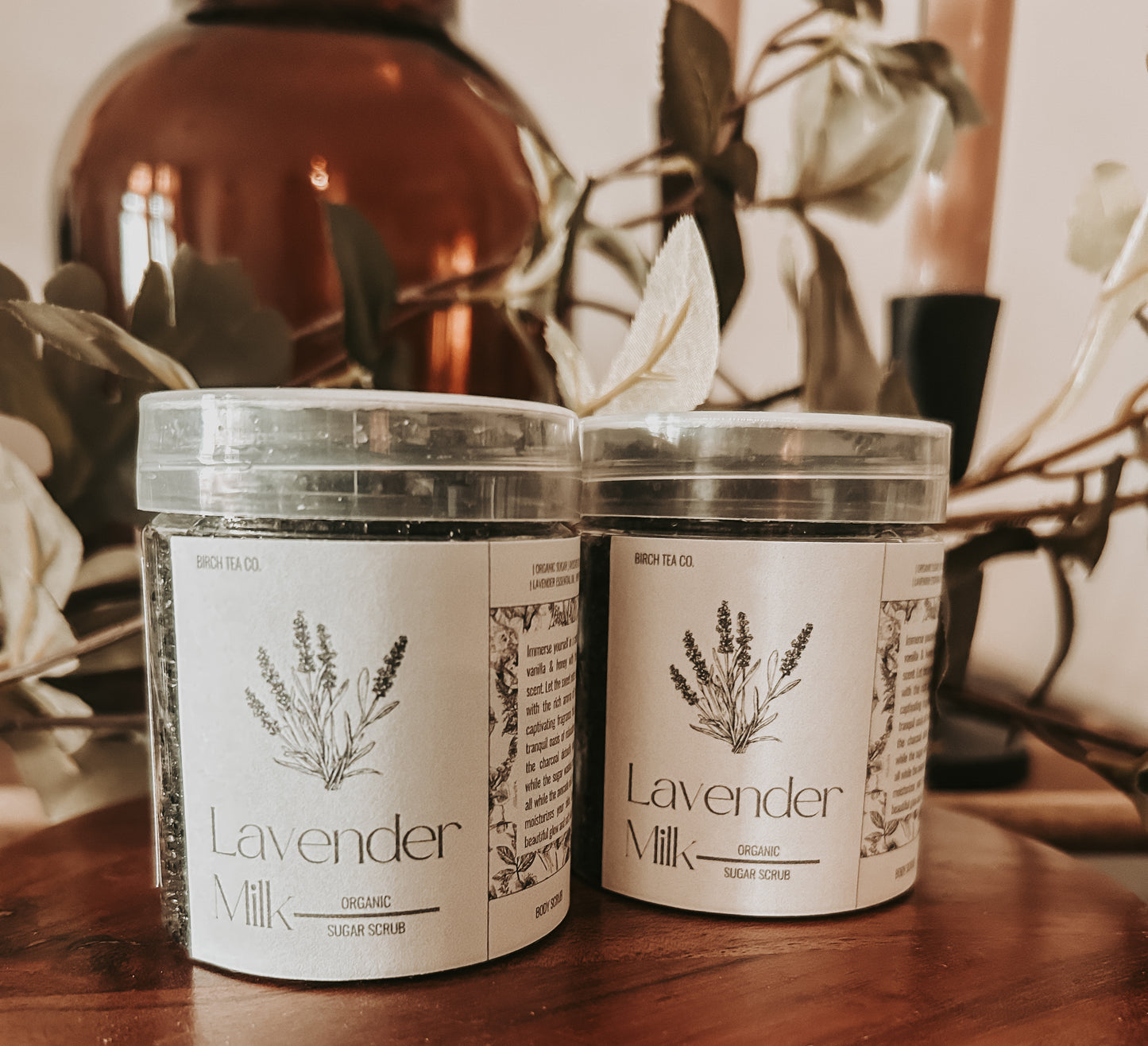 Lavender + Milk organic sugar scrub