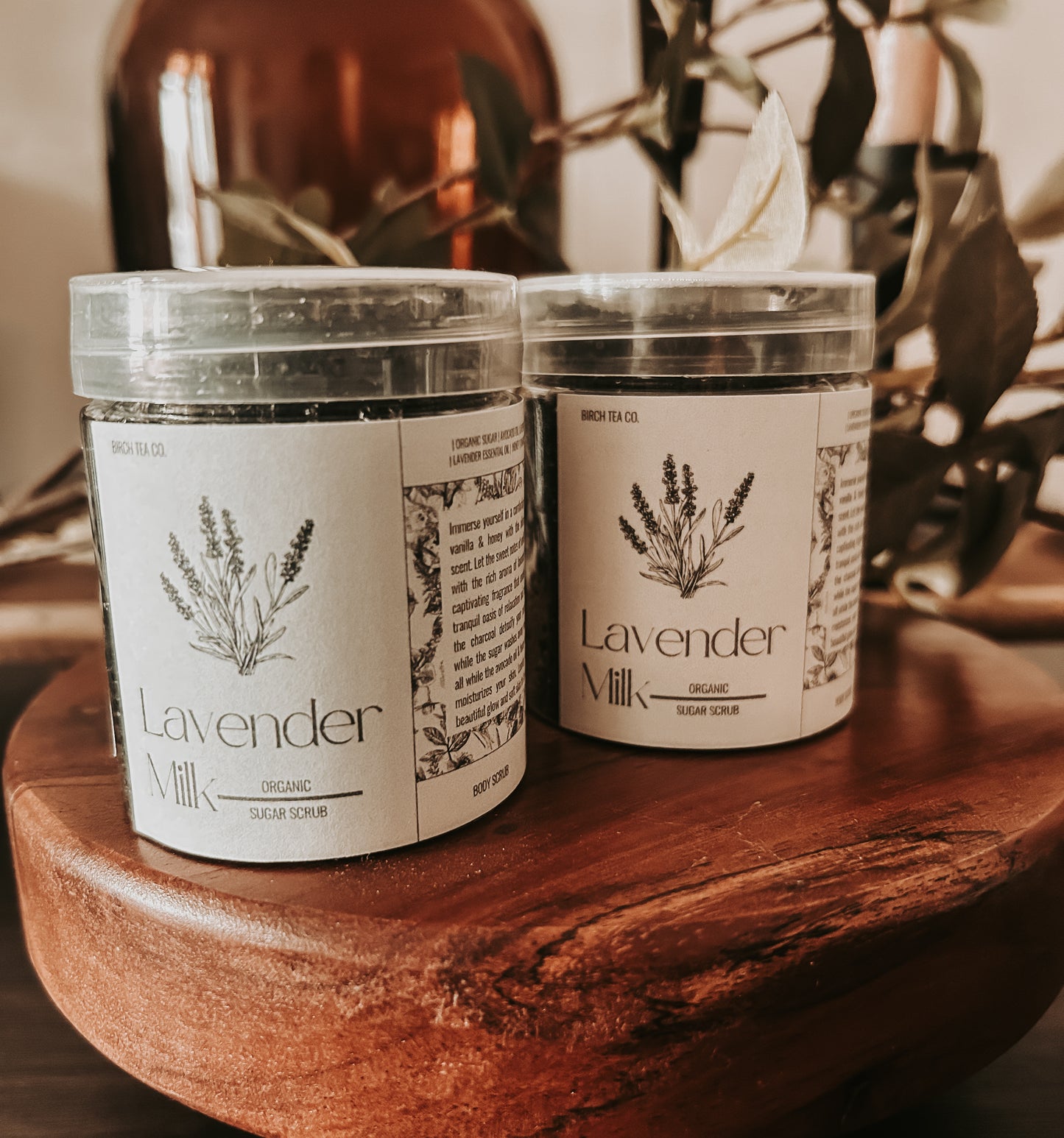Lavender + Milk organic sugar scrub