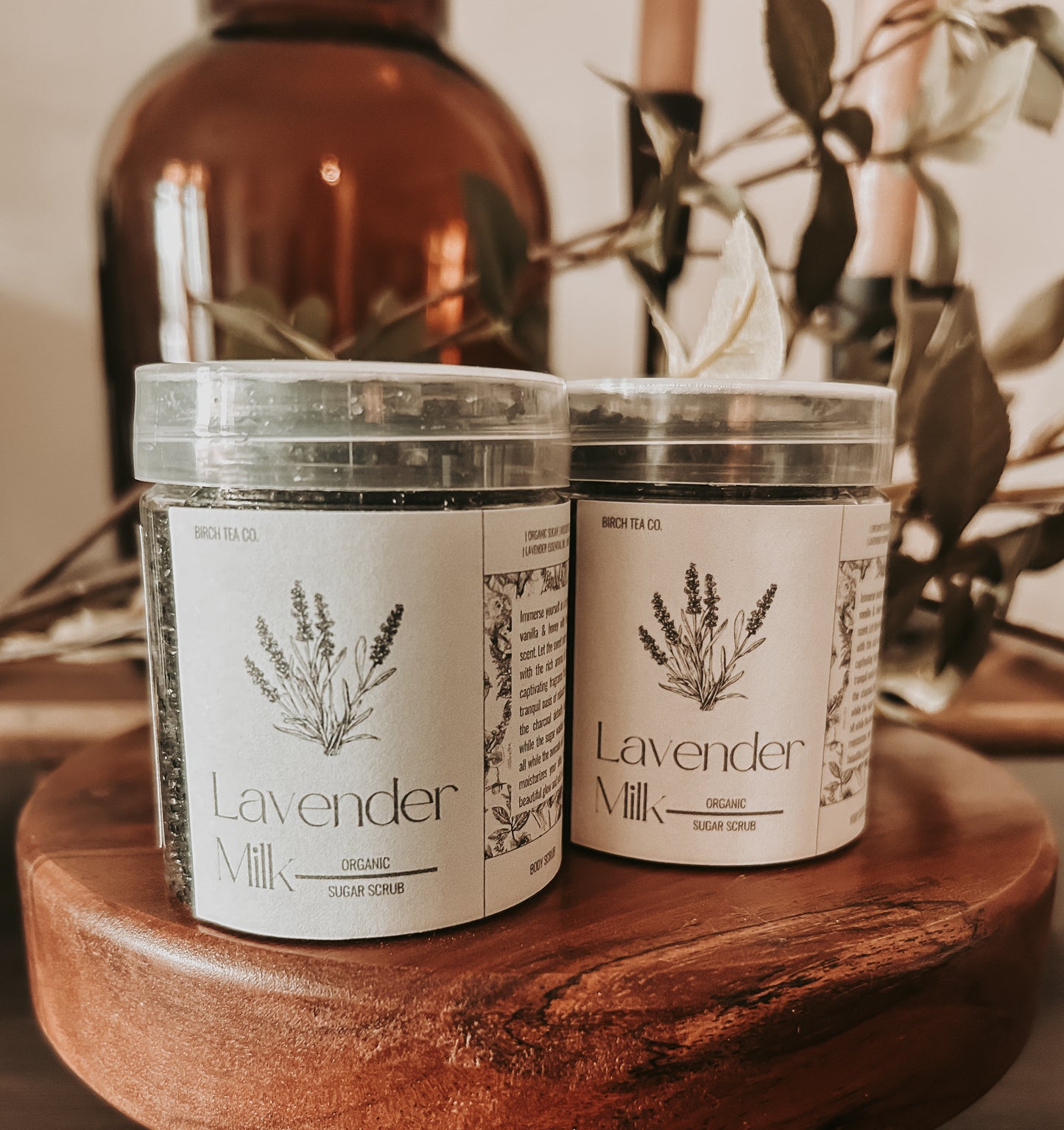 Lavender + Milk organic sugar scrub