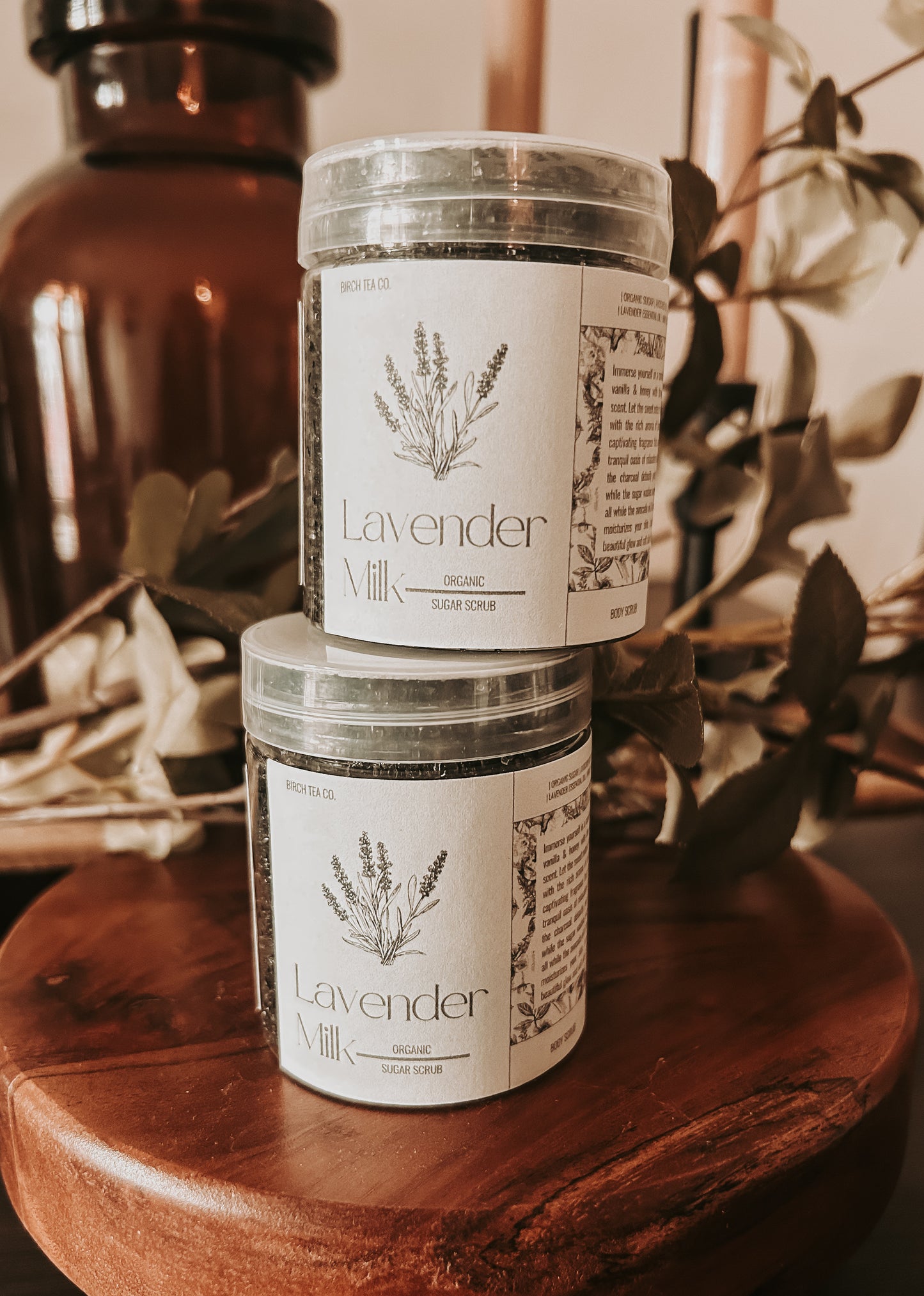 Lavender + Milk organic sugar scrub