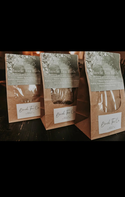 Bath Tea - Muscle Eucalyptus Epsom salt bath soak