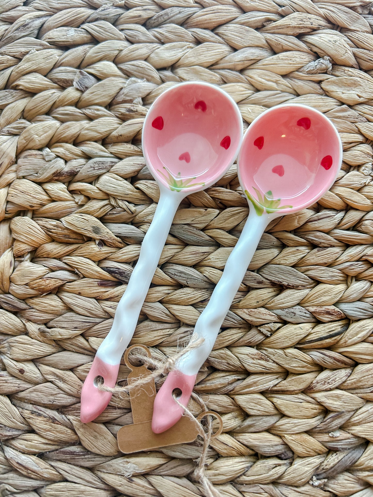 Heart watermelon tea spoon