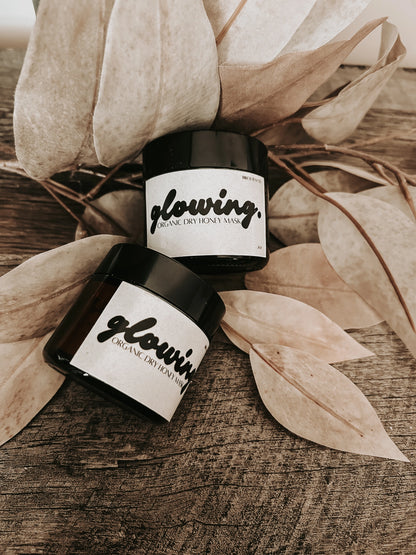 Dry face mask - Dry organic glowing honey mask